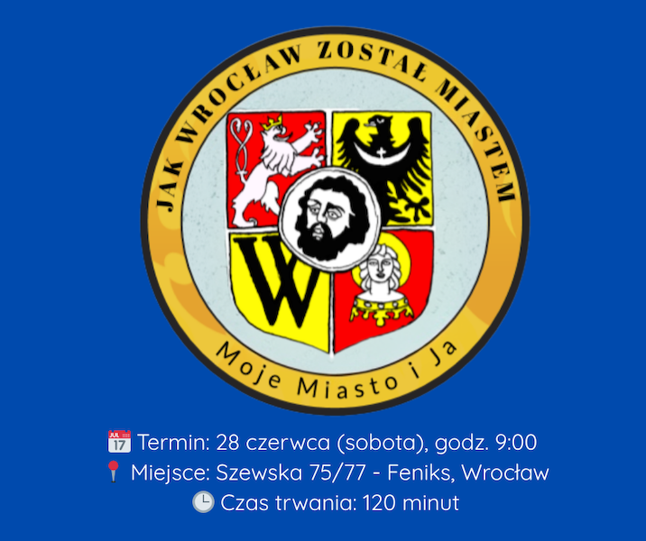 Wrocław Moje Miasto i JA edukacja regionalna młodzieży rodzice PTTK przedszkola historia zajęcia terenowe
